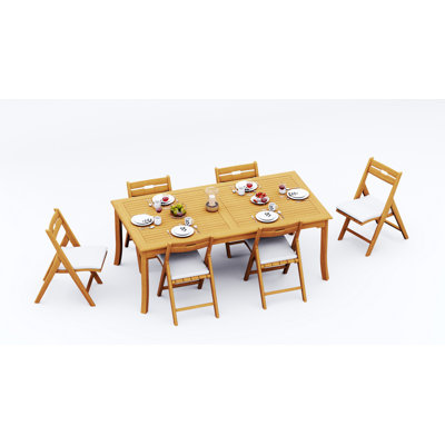 Ensemble de table d'extérieur rectangulaire L 83 po Bormann