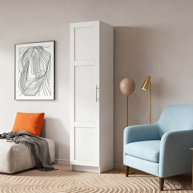 Stackable Wall Mounted Storage Cabinet, White