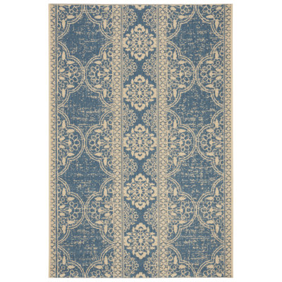 Goodrich Geometric Hand Woven Indoor / Outdoor Area Rug