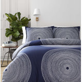Marimekko Fokus Cotton Navy Duvet Cover Set