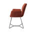 Azuolas 47.5cm H Polyester Upholstered Metal Armchair-1350409366-1350409367