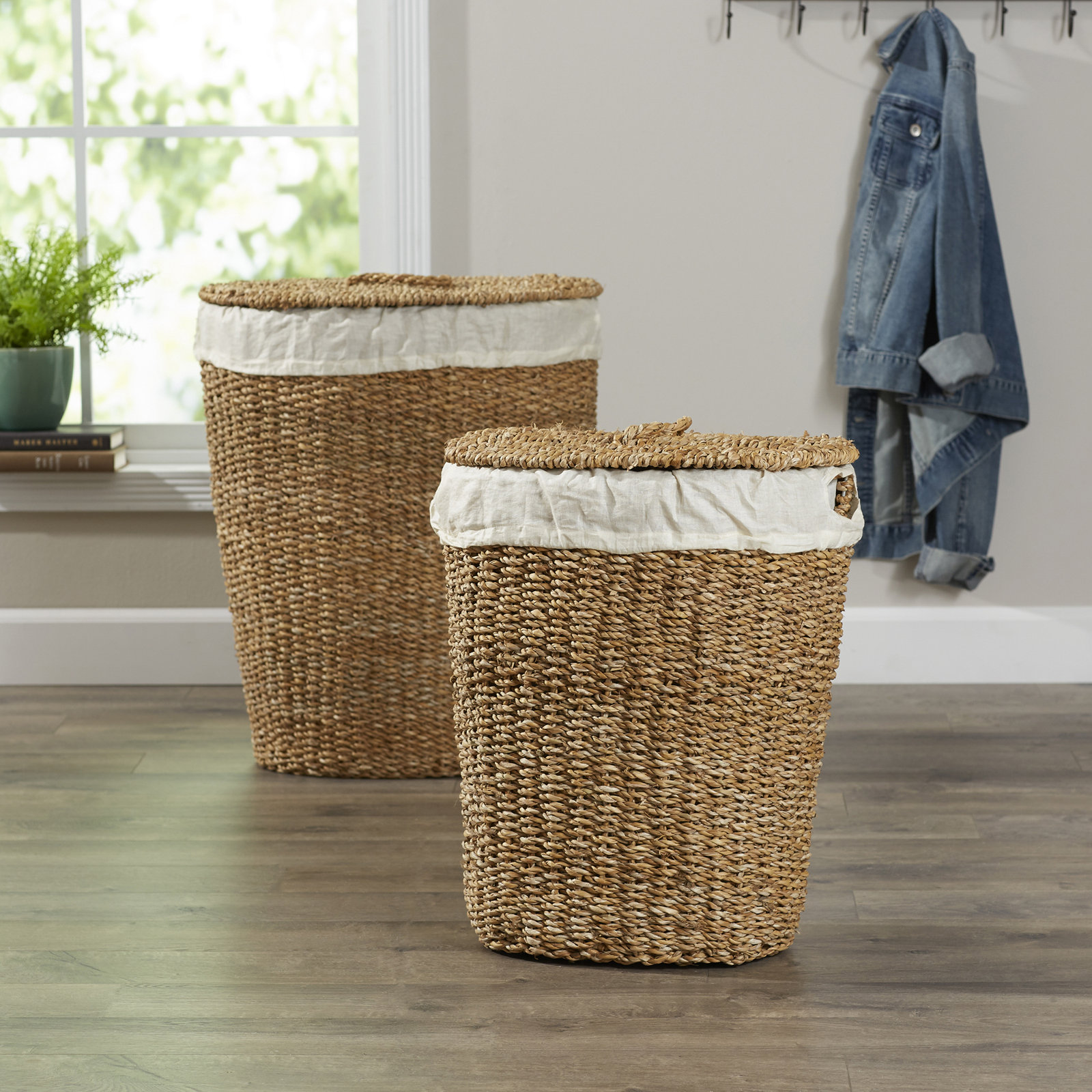Wicker Laundry Set