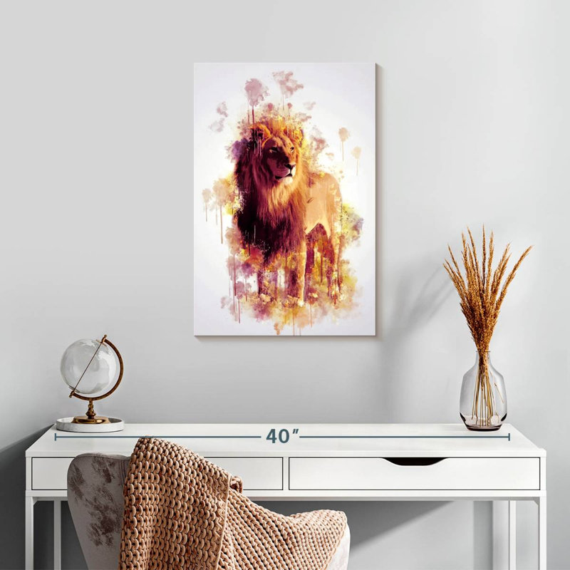 Brampt Lion Stance, 24" H x 16" W