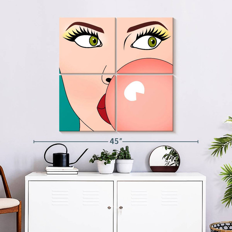 Leisha Photo Bubble Gum, 32" H x 32" W