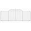 Clôture en métal argenté H 47,2 po x l 78,7 po