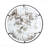 Industrial Design Round Metal Framed Accent Mirror