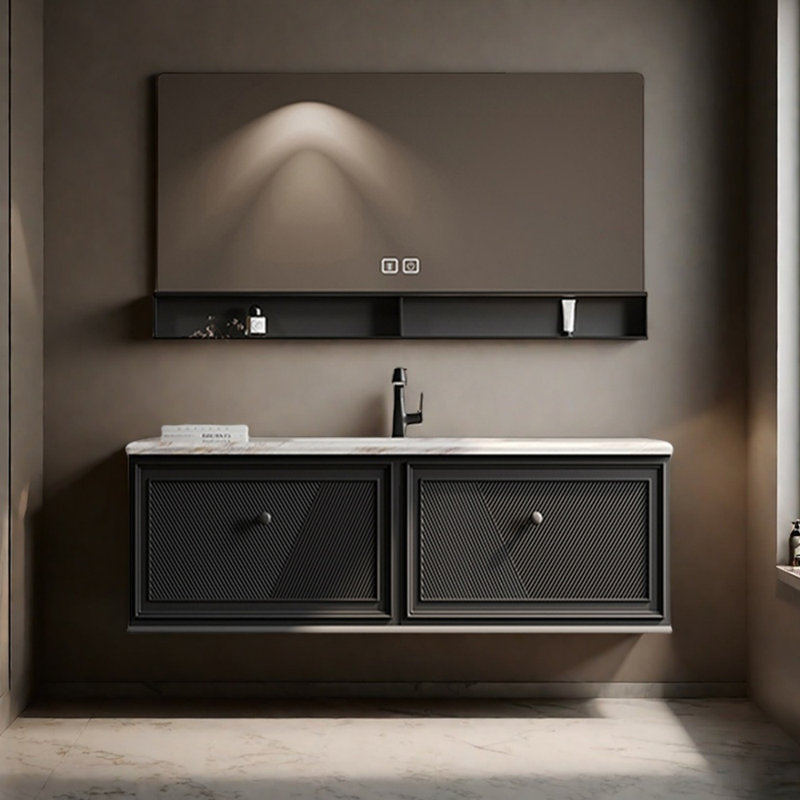 Italian style light luxury bathroom cabinet