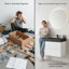 Meuble-lavabo simple mural 24 po avec surface solide avec trop-plein, 24 po, pré-assemblé-303615349-313203127-303615351