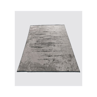 Rayanah Rectangle Abstract Cotton and Viscose Indoor / Outdoor Area Rug