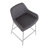 Cassiopeia Upholstered Counter Stool with Metal Frame-41572699-41572718