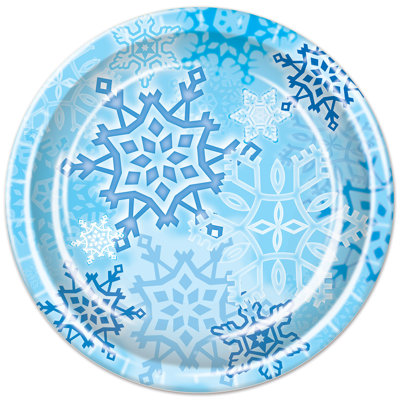 Plaque de papier de flocon de neige