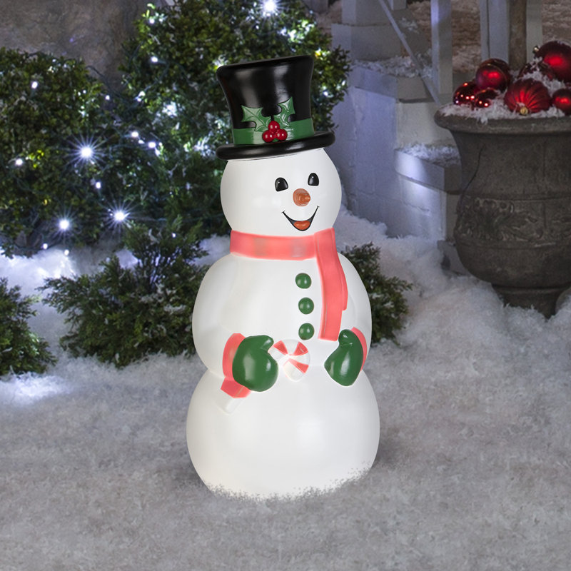Soufflage de bonhomme de neige rétro