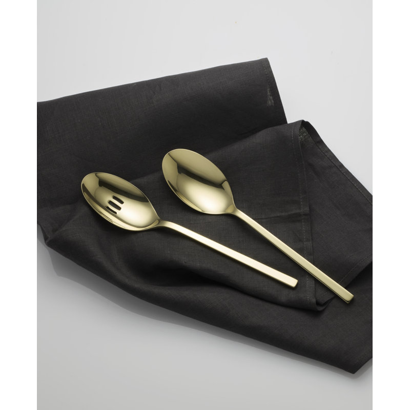 Oneida Allay Champagne Serving Spoons, Set of 2