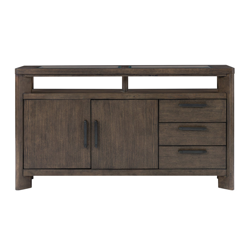Buffet 35,98 po Ashal, Chêne foncé