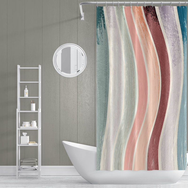 Rideau de douche Wavy, H 72 po x l 70 po
