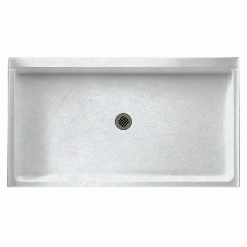 34'' W 54'' D Rectangular Single Shower Base, Tundra