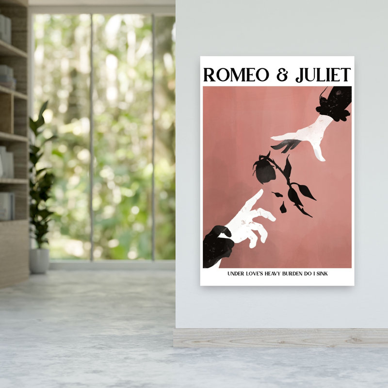 «Shakespeare Classics I Abstract Classic Rose Landscape Nature», reproduction d'art murale, 60" H x 40" W