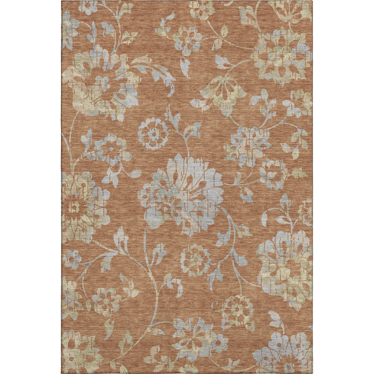 Premium Machine Washable Prisco Paprika Rug