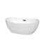 Baignoire de trempage autoportante en acrylique 60 po. X 32 po. Rebecca-50480683