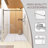 60.00 In. W X 76.01 In. H Sliding Frameless Shower Door-103549243