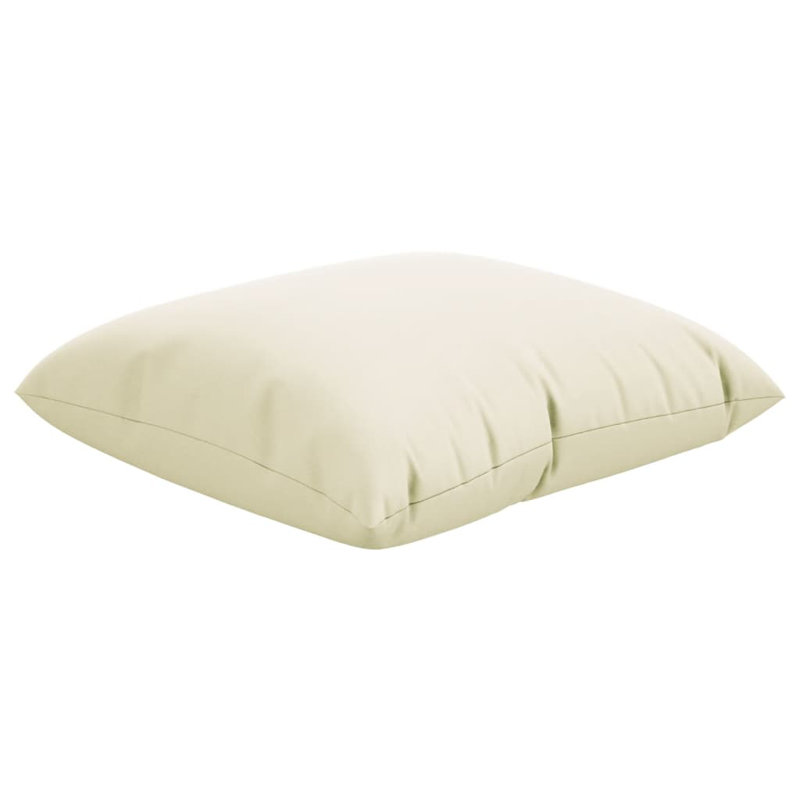 Sofa Cushions 4 pcs Cream 15.7"x15.7" Fabric, 15.7" W x 15.7" D, Cream