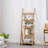 Elberta Bamboo Ladder Bookcases Ladder Bookshelf Storage Rack Flower Plant Stand Shelf Organizer Display Shelf-929857673