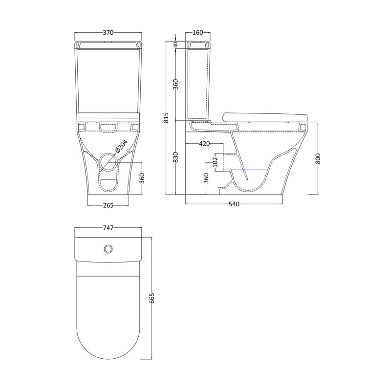 Belfry Bathroom Maddalena 6L LPF Kit