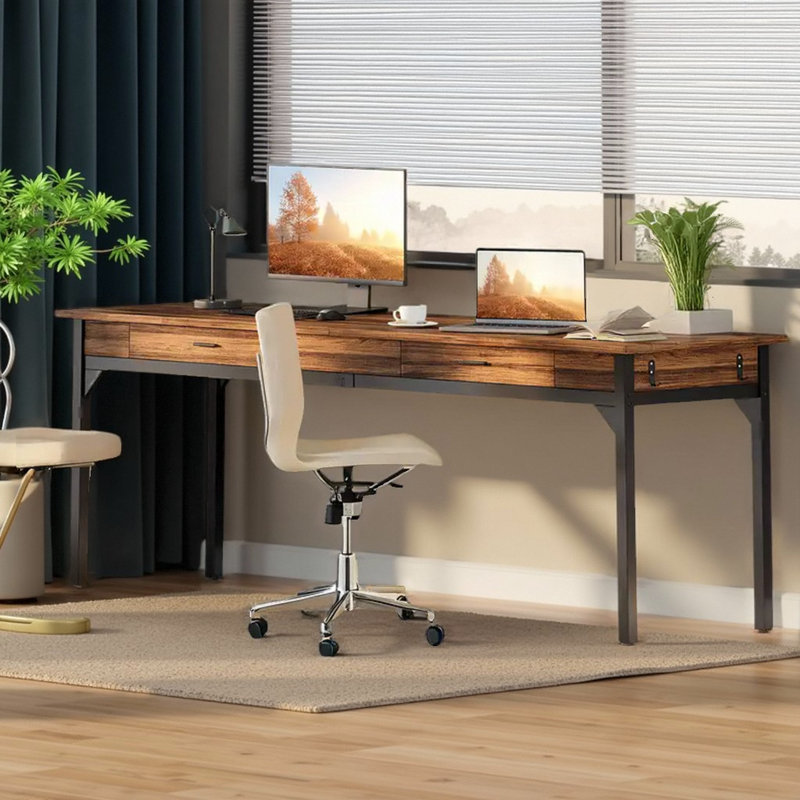78.7" Extra Long Double Office Desk Computer Desk - Shared Workspace Solution