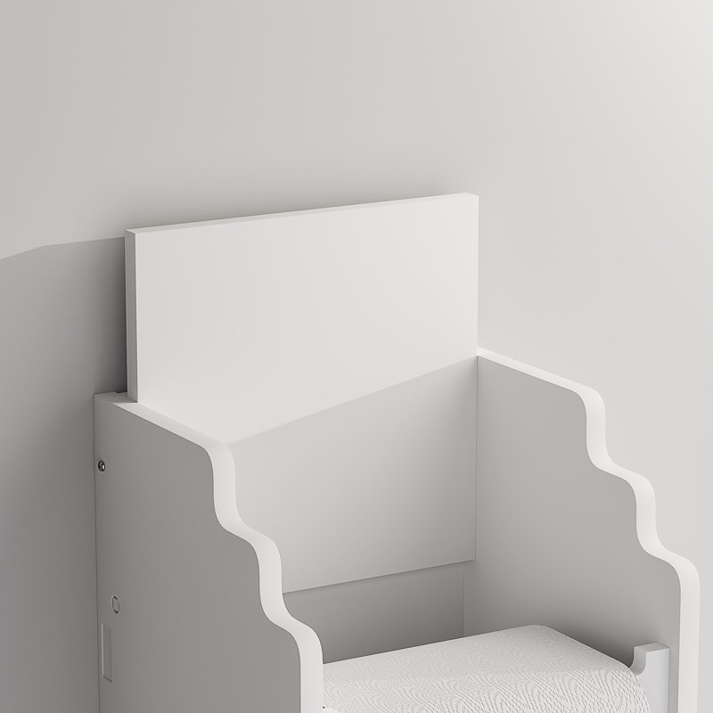 Benton Toilet Paper Holder Stand, Slim Bathroom Storage Cabinet, Narrow Toilet Paper Cabinet For Small Space