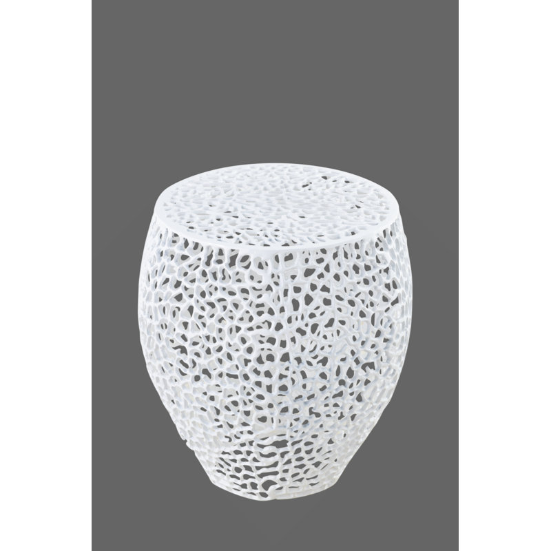 Table d'appoint dorée, Blanc