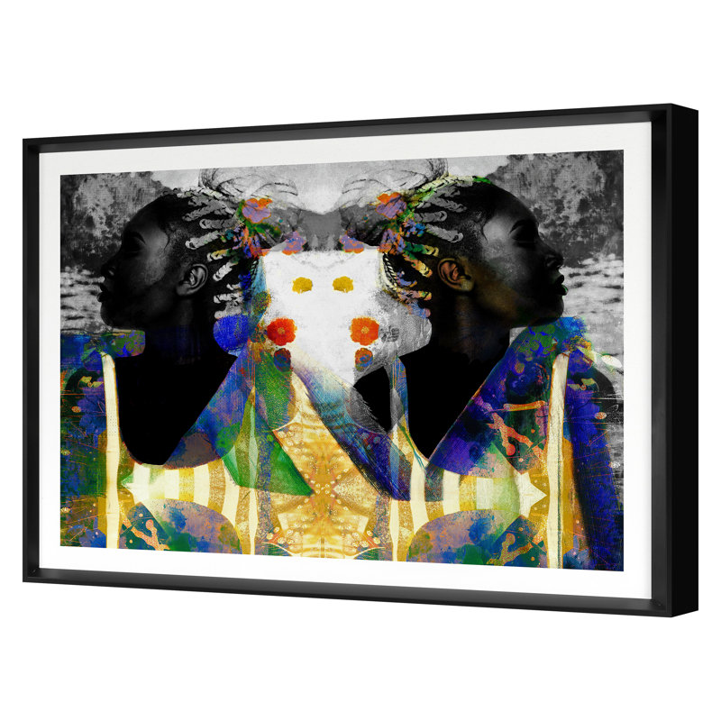 Deja Vu " Deja Vu 3 " by Katie Todaro, Black Framed, 39" H X 53" W