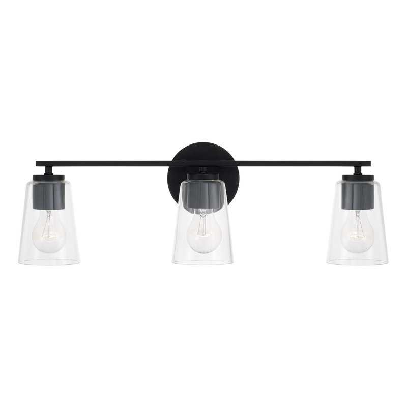 Kirstee 3 - Light Dimmable Vanity Light, Matte Black