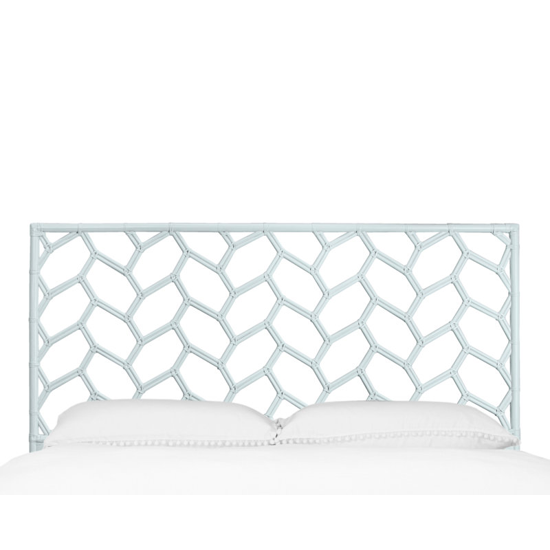 Silas Queen Standard Bed, Black, King, Light Blue