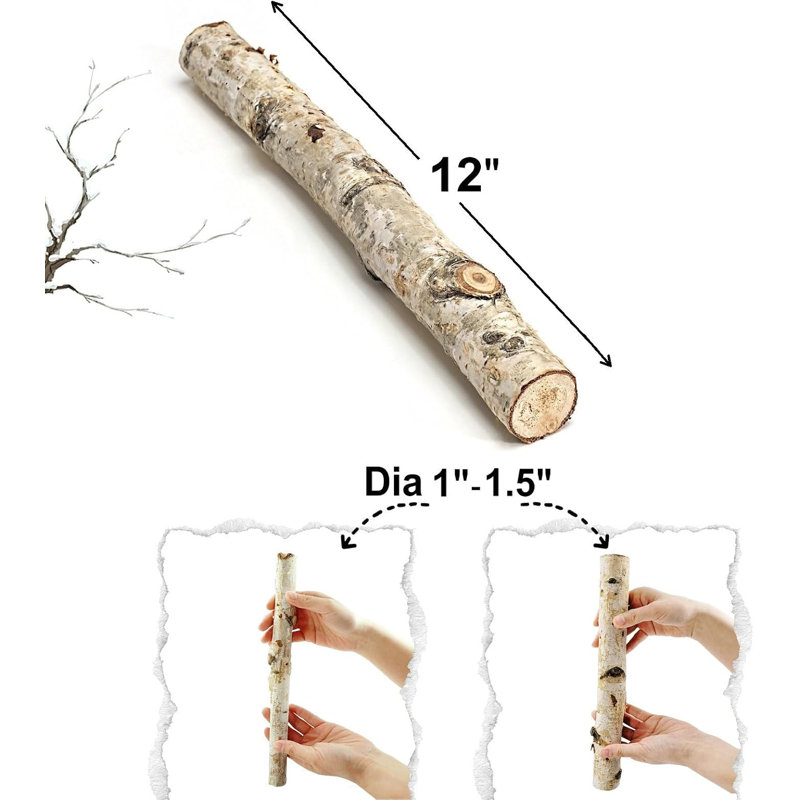 Ensemble de 12 bûches 12 po