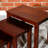 Cherry Nesting Table 3 - Functional Tables For Showcase Sign Unit