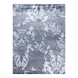 Overdyed One-of-a-Kind Rectangle 9'3" X 12'3" Hand Knotted Area Rug