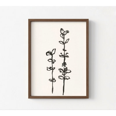 Reproduction délicate de feuilles en noir et blanc, impression de croquis de feuilles, impression de nature noir et blanc, impression de plantes de chambre minimaliste