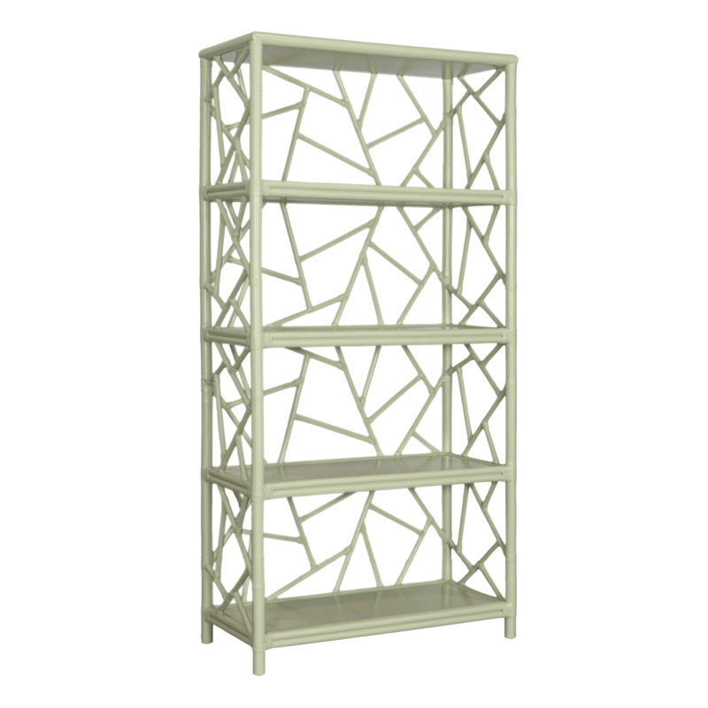 Étagère à livres H 72 "x l 36" Tiffany, Céleri vert