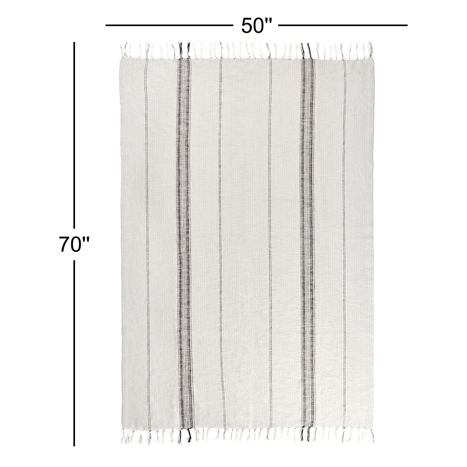 Throw Blanket, Light Gray