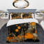 Ensemble de housse de couette orange et gris Amazonite Stone Collage - Stone Geode-101241863