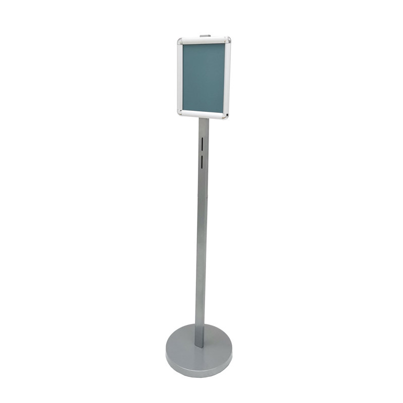 Fixturedisplays® Floor Standing Signage Frame 8.5X11" Graphics With Mounting Holes For Sanitizer Holder Or Literature Holder 10049