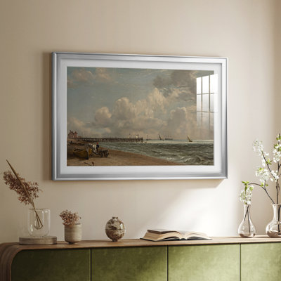 Chain Pier, Brighton - John Constable - Encadré sous verre, avec passe-partout, grande œuvre d'art murale pour salon