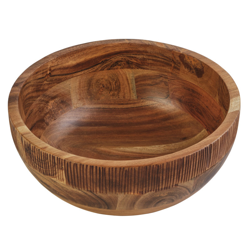 Fitz and Floyd Caleb Natural Wood Serving Bowl, 11"