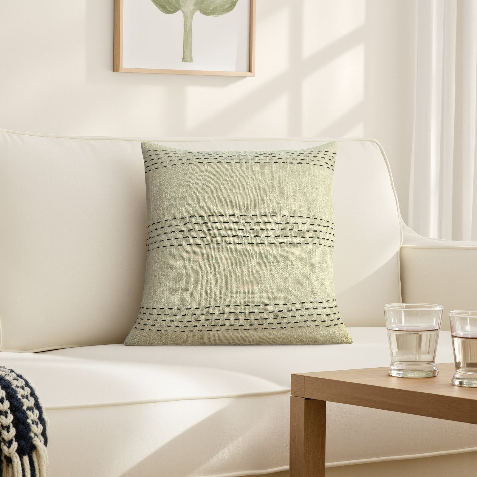 Annarah Cotton Throw Pillow, Pillow Cover Only - No Insert