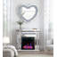 Miroir mural en forme de cœur 27,5 po Amla