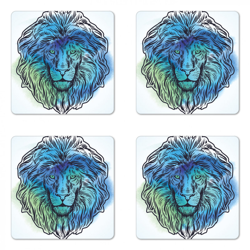 Sous-verre lion