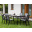 Ricards Rectangular Metal Extendable Outdoor Dining Table - 78 cm W 35.4 cm D-1460105156