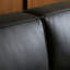 Canapé modulaire 110,24 po en cuir véritable noir