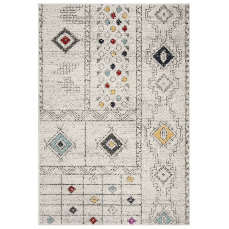 Tarantino Geometric Hand Woven Area Rug, Rectangle 91 x 152 cm