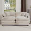 Canapé en velours côtelé beige clair Corduroy-1050953445
